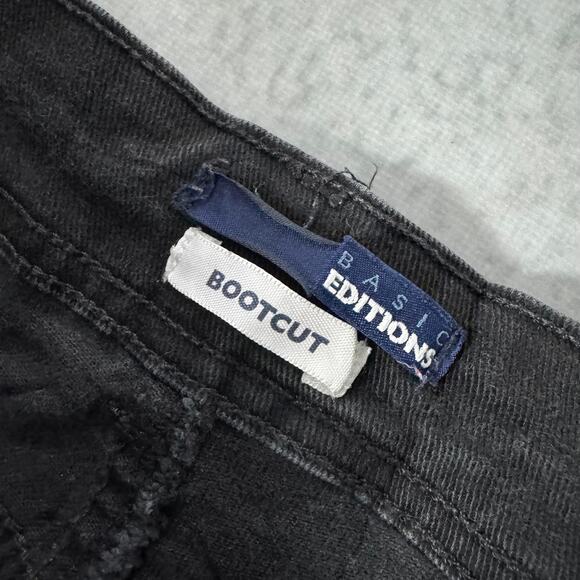 Basic Editions Black Bootcut Pants - Size: 6 - Picture 4 of 10